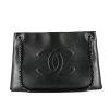 Shopping bag Chanel Grand Shopping in pelle iridescente grigia - 360 thumbnail