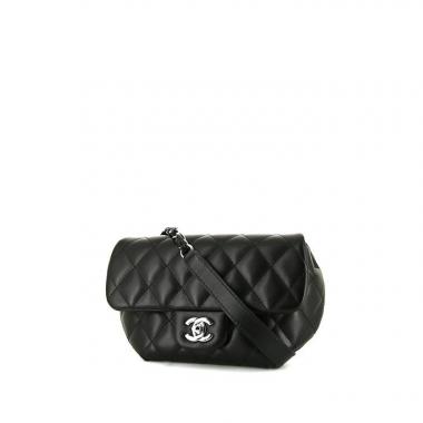 Pochette-cintura Chanel in pelle trapuntata nera