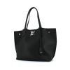 Louis Vuitton shopping bag in black leather - 00pp thumbnail