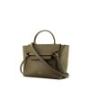 Celine Belt micro modèle shoulder bag in khaki grained leather - 00pp thumbnail