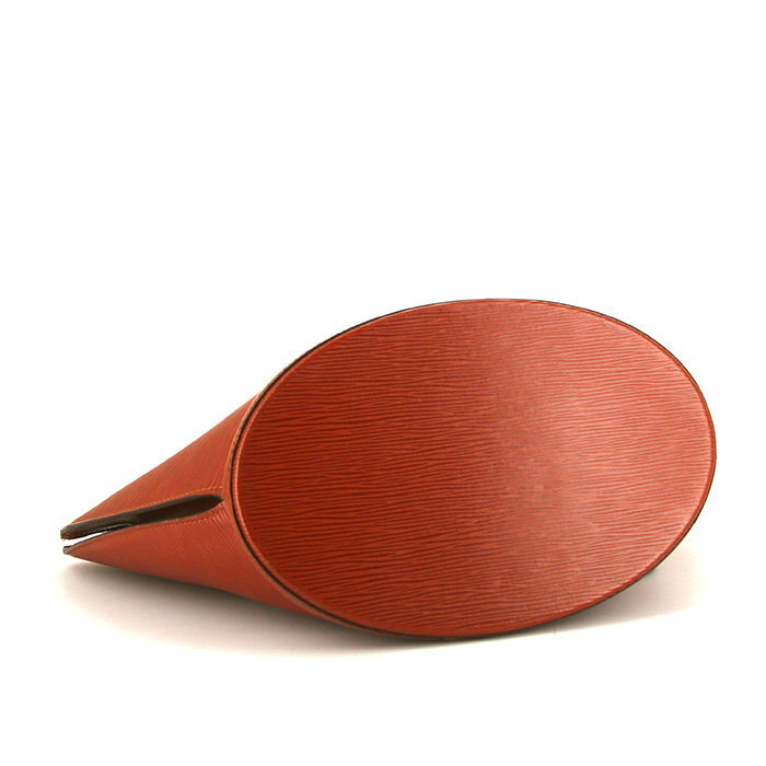 Louis Vuitton Saint Jacques handbag in cognac epi leather - Detail D4