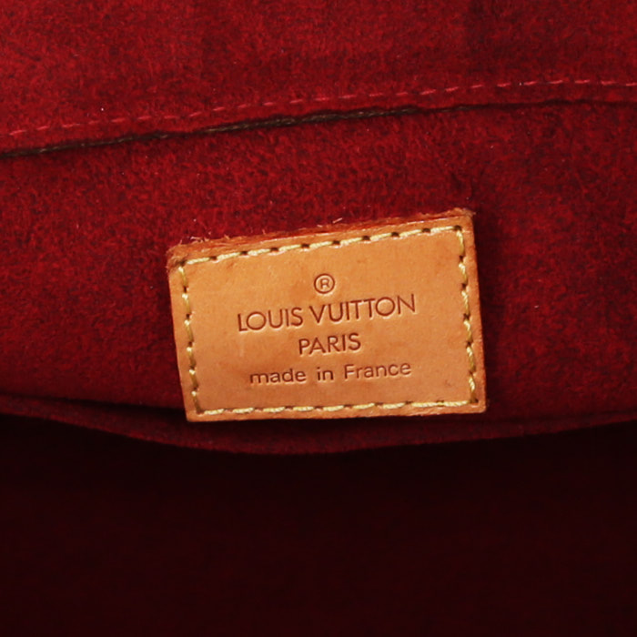 Louis Vuitton Viva Cité handbag in brown monogram canvas and natural leather - Detail D3