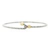Opening Tiffany & Co bracelet in silver and yellow gold - 00pp thumbnail