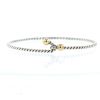 Opening Tiffany & Co bracelet in silver and yellow gold - 360 thumbnail