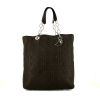 Shopping bag Dior Dior Soft in pelle cannage marrone - 360 thumbnail