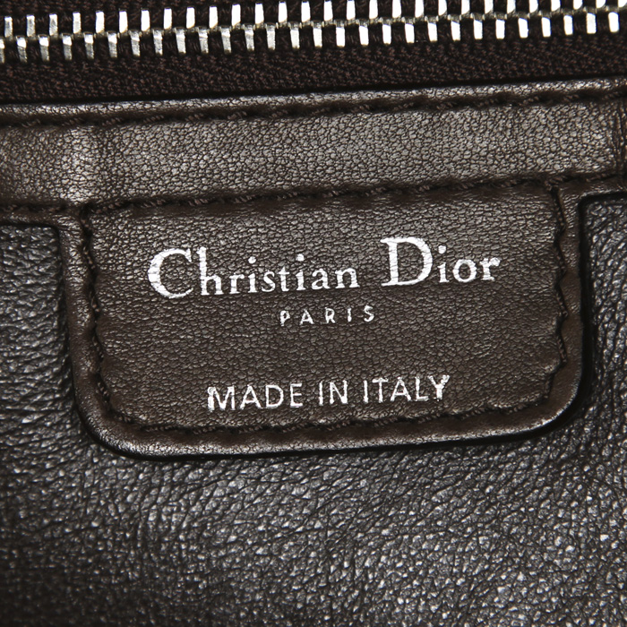 Bolso Cabás Dior Dior Soft en cuero cannage marrón - Detail D3