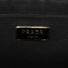 Prada Jacquard shopping bag in black logo canvas - Detail D4 thumbnail