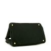 Prada Jacquard shopping bag in black logo canvas - Detail D5 thumbnail