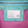 Fendi Big Mama handbag in turquoise denim canvas and turquoise lizzard - Detail D3 thumbnail