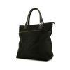 Shopping bag Louis Vuitton in tela nera e pelle marrone - 00pp thumbnail