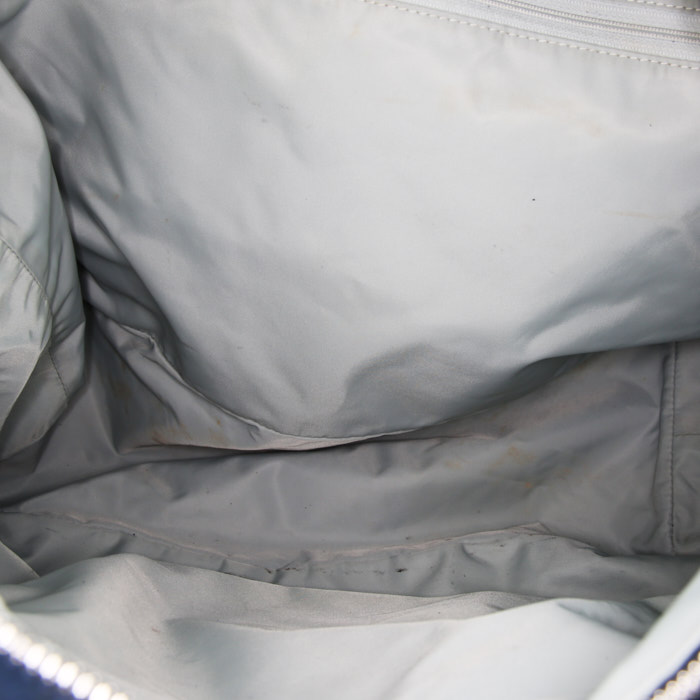 Sac de voyage Louis Vuitton  America's Cup en toile bleue et cuir noir - Detail D3