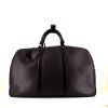 Bolsa de viaje Louis Vuitton Kendall en cuero taiga negro - 360 thumbnail