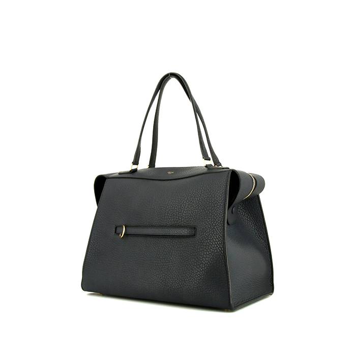 Celine Ring handbag in blue grained leather - 00pp
