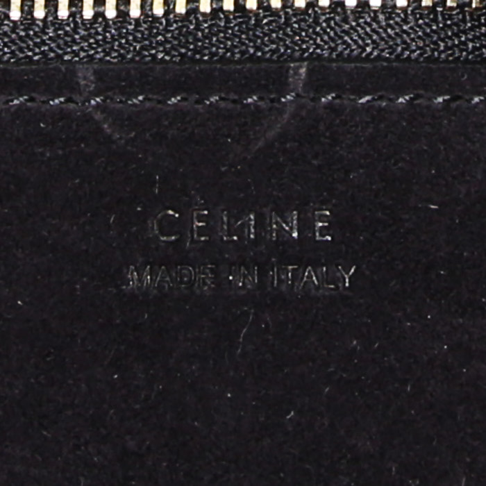 Borsa Celine Ring in pelle martellata blu - Detail D3