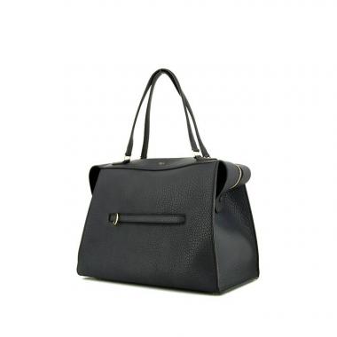 Bolso de mano Celine Ring en cuero granulado azul
