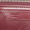 Celine Luggage handbag in burgundy and brown leather and orange suede - Detail D3 thumbnail