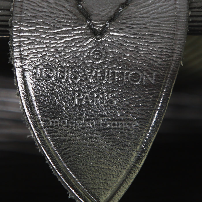 Borsa da viaggio Louis Vuitton Keepall 45 in pelle Epi nera - Detail D3