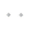 Cartier 1895 earrings in yellow gold and diamonds (0,60 + 0,62 carat) - 00pp thumbnail