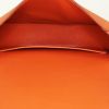 Céline Trotteur small model shoulder bag in orange grained leather - Detail D2 thumbnail