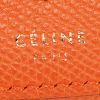 Borsa a tracolla Céline Trotteur modello piccolo in pelle martellata arancione - Detail D3 thumbnail