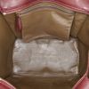 Borsa Celine Luggage modello piccolo in pelle bordeaux - Detail D2 thumbnail