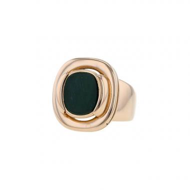 Sortija Poiray Ma Préférence en oro rosa y malachite