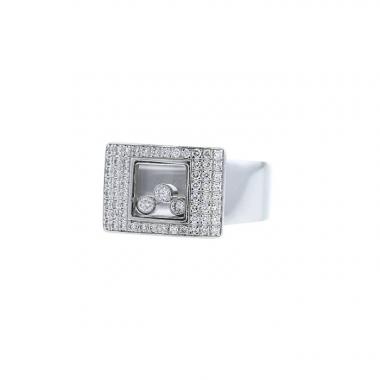 Chopard Happy Diamonds ring in white gold and diamonds