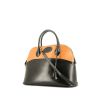Hermès  Bolide 35 cm handbag  in black and gold leather - 00pp thumbnail