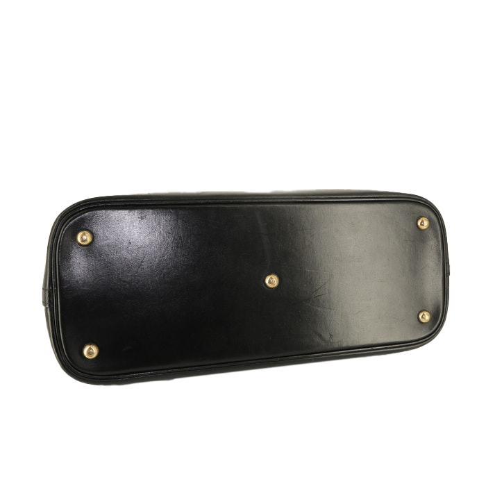 Hermès  Bolide 35 cm handbag  in black and gold leather - Detail D5