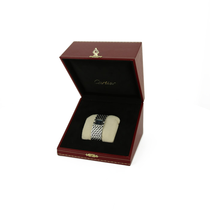 Cartier Panthère ruban watch in stainless steel Ref:  2420 Circa  2000 - Detail D2