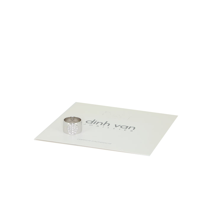 Sortija Dinh Van Anthea en oro blanco y diamantes - Detail D2