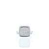 Dinh Van Impressions large model ring in white gold and diamonds - 360 thumbnail