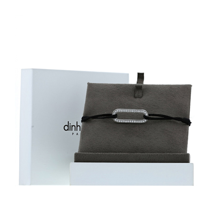 Dinh Van Maillon L bracelet in white gold and diamonds