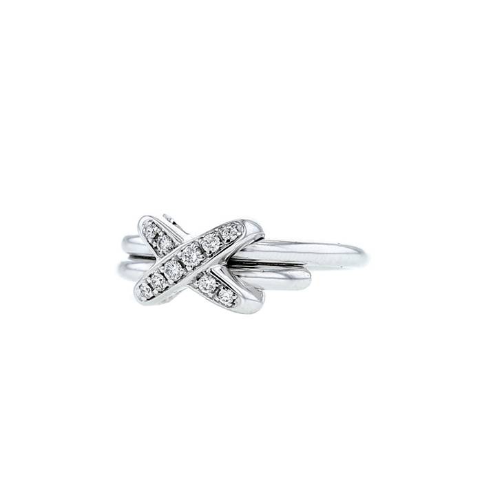 Chaumet Jeux de Liens medium model ring in white gold and diamonds - 00pp