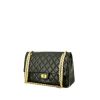 Bolso de mano Chanel Chanel 2.55 en cuero acolchado negro - 00pp thumbnail