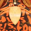 Borsa Louis Vuitton Speedy Editions Limitées in tela monogram marrone e arancione con decoro graffiti e pelle naturale - Detail D3 thumbnail