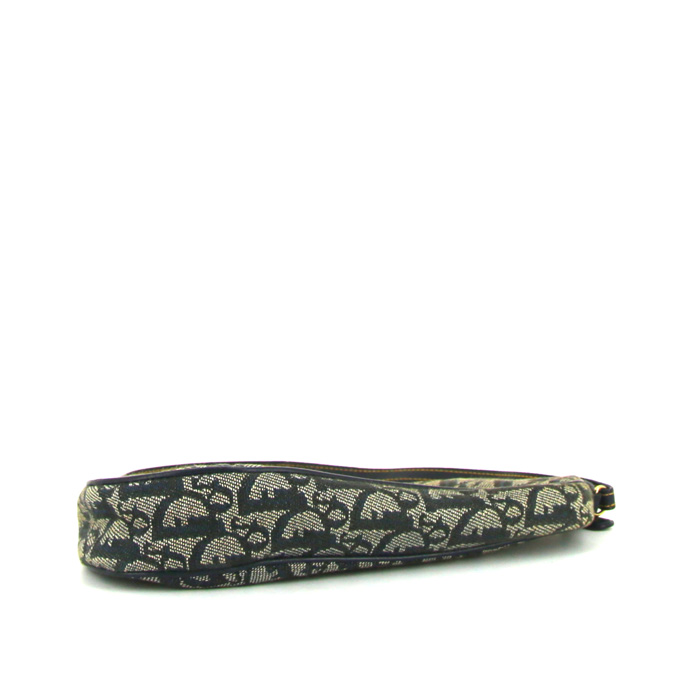 Dior Pochette Saddle pouch in monogram canvas Oblique - Detail D4