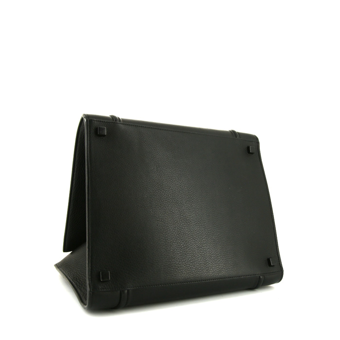 Bolso Cabás Céline Phantom en cuero granulado negro - Detail D4