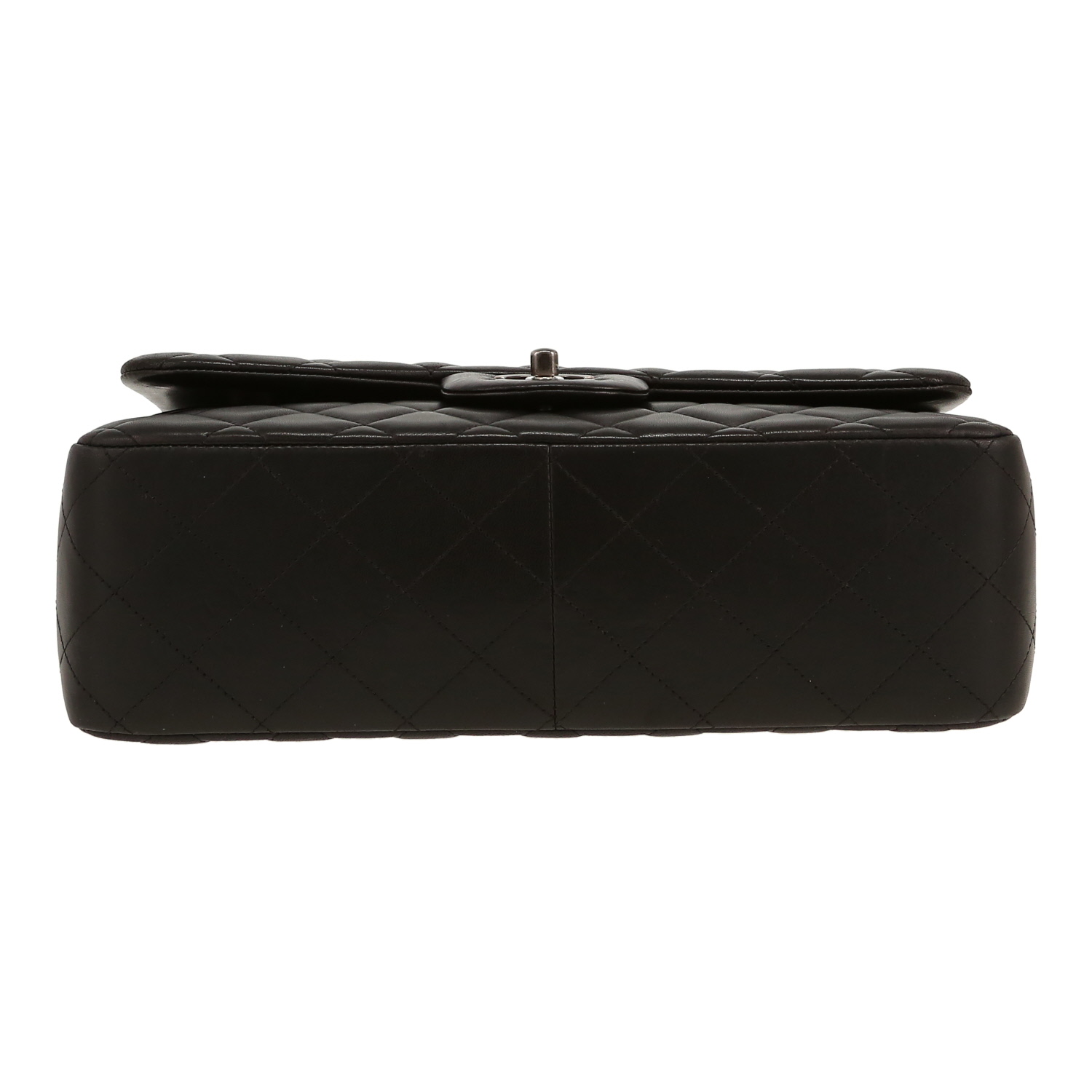 Bolso de mano Chanel  Timeless Jumbo en cuero acolchado negro - Detail D1