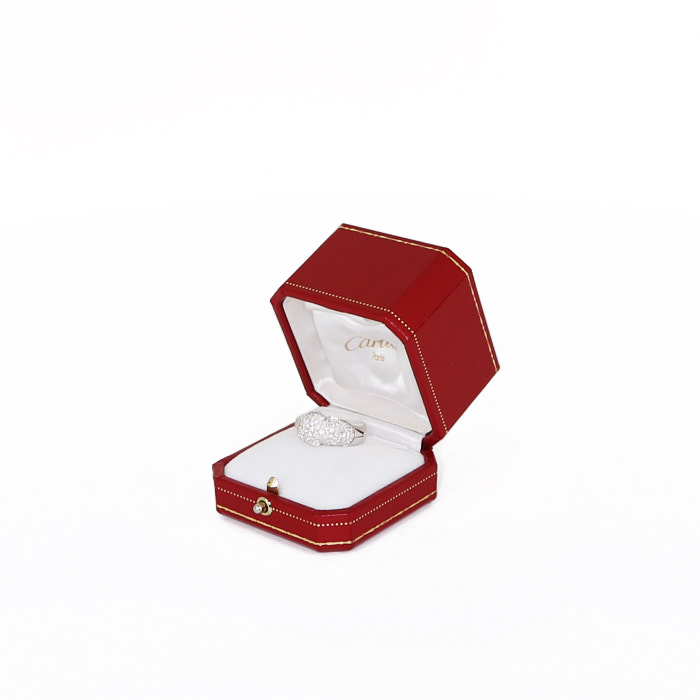 Cartier Panthère ring in white gold,  diamonds, onyx and emeralds - Detail D2