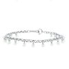 Flexible Tasaki bracelet in silver and cultured pearls - 00pp thumbnail