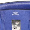 Bolso de mano Hermès  Birkin 35 cm en cuero Evergrain azul - Detail D3 thumbnail