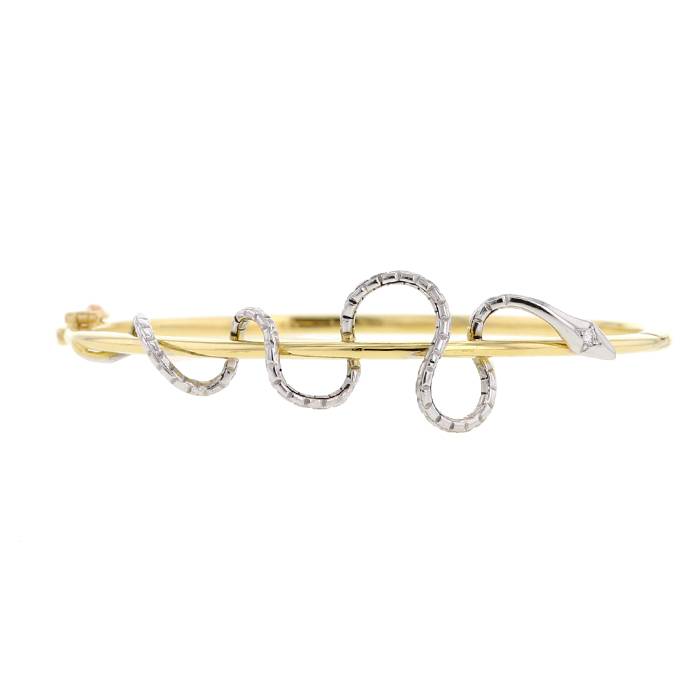 H. Stern "snake" bangle in yellow gold,  white gold and diamond - 00pp