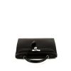 Bolso de mano Hermes Kelly 35 cm en cuero box negro - 360 Front thumbnail