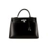 Bolso de mano Hermes Kelly 35 cm en cuero box negro - 360 thumbnail