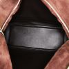 Bolso de mano Hermes Plume en cuero de ternero doblis marrón - Detail D2 thumbnail