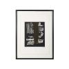 Pierre Soulages, "Lithographie 9", lithograph in colors on Arches vellum paper, signed, numbered and framed, of 1959 - 00pp thumbnail
