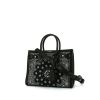 Saint Laurent Sac de jour Baby handbag in black and white canvas and black leather - 00pp thumbnail