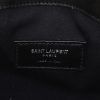 Sac à main Saint Laurent Sac de jour Baby en toile noire et blanche et cuir noir - Detail D4 thumbnail