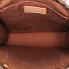 Louis Vuitton Sac Plat small model shoulder bag in brown monogram canvas and natural leather - Detail D3 thumbnail